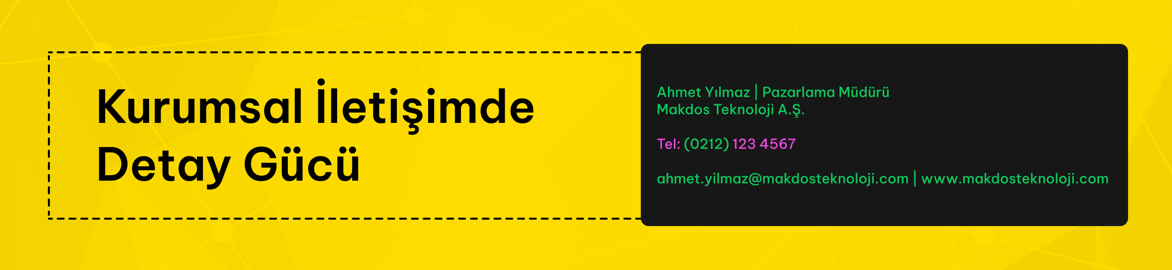 Kurumsal İletişimde Detay