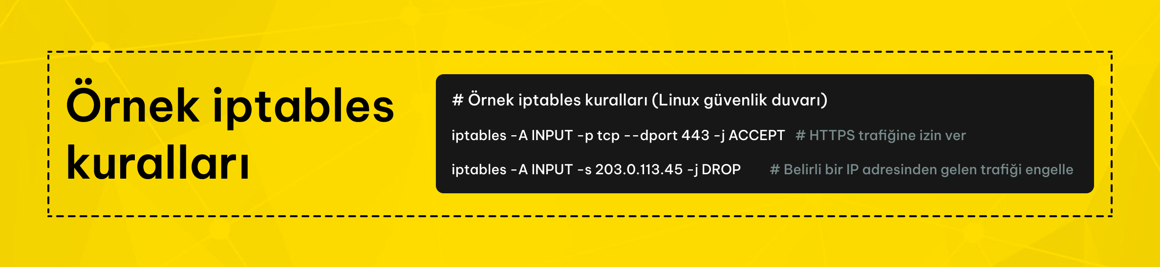 Örnek IPtables kuralları